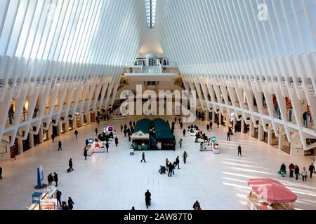 Inside Westfield world trade center shopping center Stock Photo