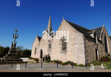 Eglise de Saint-Amet de Nizon, Pont-Aven, Finistere, Bretagne, France, Europe Stock Photo