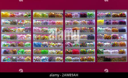 Huge pick and mix selection of sweets in a candy shop Stock Photo