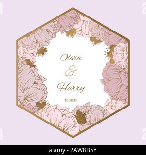 Trendy Flower Vector Design. Stock Vector