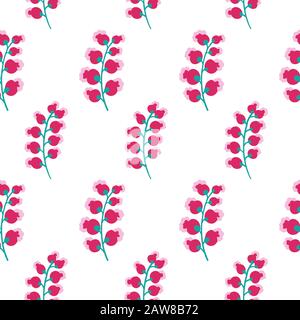 Vector seamless abstract botanical ethnic painting. It can be used for wallpaper, textiles, wrapping, card. Vector illustration, eps8 Stock Vector