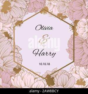 Trendy Flower Vector Design. Stock Vector