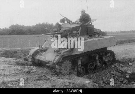 Action with tanks at Toba and surroundings [M3 Stuart tank] Annotation ...