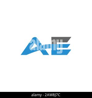 initial letter ae or ea logo vector design Stock Vector