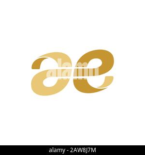 initial letter ae or ea logo vector design Stock Vector