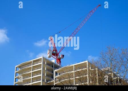 London, England, UK. Building under construction on the Victoria Embankment Stock Photo