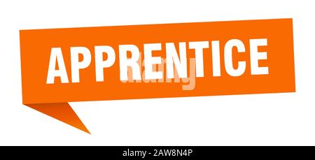 apprentice speech bubble. apprentice ribbon sign. apprentice banner Stock Vector