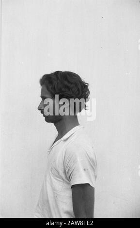 Prisoner of British Indians and Japs  Medan. One of North Sumatra captured Indian deserters: [name unknown] Date: August 1, 1947 Location: Indonesia, Dutch East Indies, Sumatra Stock Photo