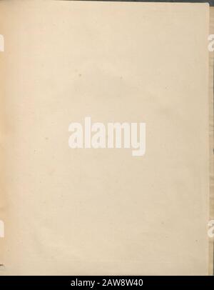 Old blank parchment or paper from a book printed in 1829 Stock Photo