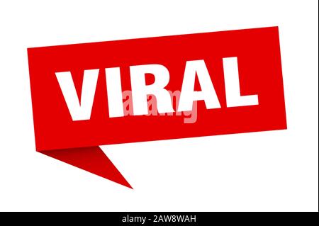 viral speech bubble. viral ribbon sign. viral banner Stock Vector Image