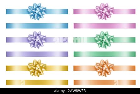 set of colorful bows and ribbons Stock Vector Image & Art - Alamy