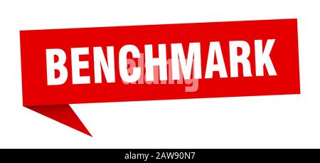 benchmark speech bubble. benchmark ribbon sign. benchmark banner Stock Vector