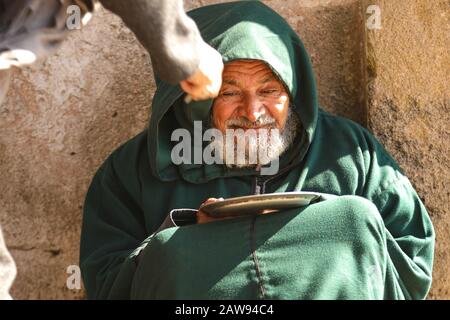 Homeless in Essaouira, Morocco Stock Photo