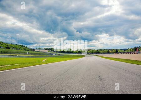 Nurburg, Germany - May 20, 2017: Race track Nurburgring - speedway with curves Stock Photo