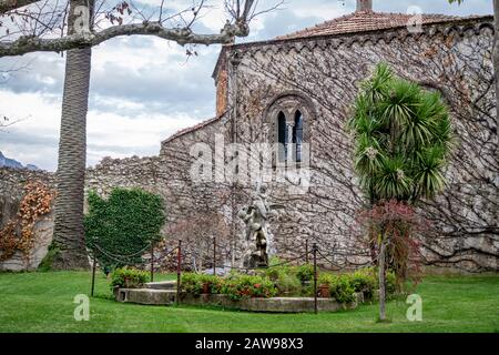 Inside of Vila Cimbrone, Villa Cimbrone are considered among the most important examples of the English landscape and botany culture in the South of Europe. Stock Photo