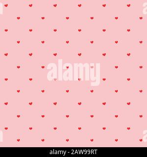 Heart shapes seamless pattern. Fascinating background for textiles, surface, wallpaper, site backdrop. Eps file, vector image. Stock Vector