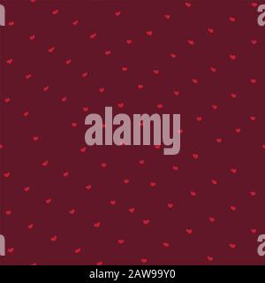 Heart shapes seamless pattern. Fascinating background for textiles, surface, wallpaper, site backdrop. Eps file, vector image. Stock Vector