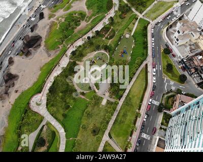 Sky view from the district of Miraflores in Lima Peru Stock Photo