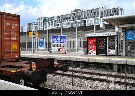 Herzliya railway station Stock Photo