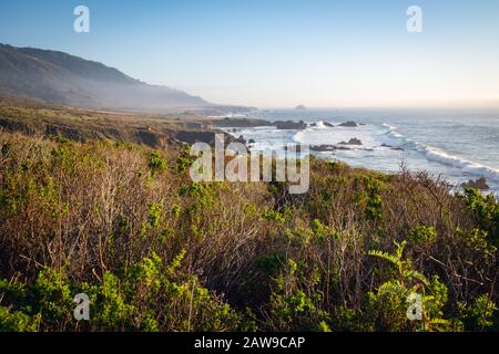 Pacific Valley in Los Padres National Forest. Monterey County, Pacific Coast, California Stock Photo