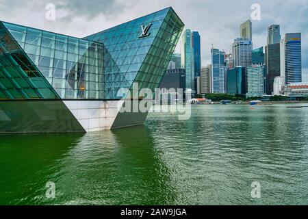 louis #vuitton #singapore #marinabay Poster by Mark Weldon - Mobile Prints