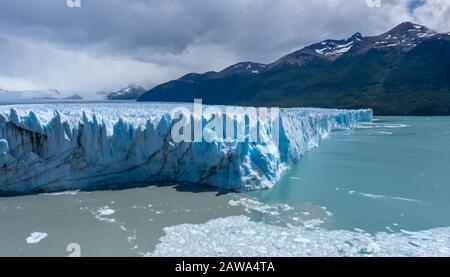 Perito Moreno Glacier, Los Glaciares National Park , Santa Cruz Province, Argentina. One of the most important tourist attractions in Argentinian Pata Stock Photo