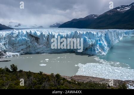 Perito Moreno Glacier, Los Glaciares National Park , Santa Cruz Province, Argentina. One of the most important tourist attractions in Argentinian Pata Stock Photo