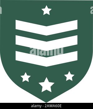 shield military force isolated icon Stock Vector