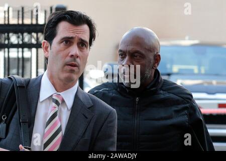 Detroit, Michigan, USA. 26th Nov, 2019. UAW Region 5 Director VANCE PEARSON, right, enters Federal Court to be charged on September 12 2019. He is accused of taking part in a multiyear conspiracy to embezzle union money. As of February 6, 2020 Pearson is expected to plead guilty to embezzlement charges. (Credit Image: © Jeff Kowalsky/ZUMA Press) Stock Photo