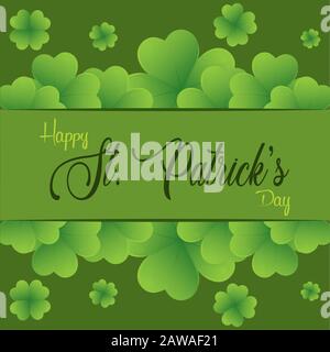 Saint patricks day greeting card Stock Vector
