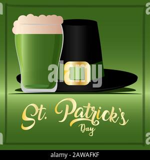 Saint patricks day greeting card Stock Vector