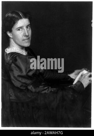 1895 ca , USA: The american Suffraggist , social activist , novelist , woman writer and poet  CHARLOTTE PERKINS GILMAN ( 1860 - 1935 ). Celebrated for Stock Photo