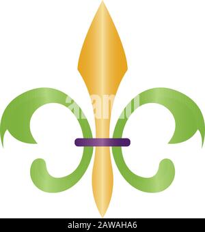 Isolated fleur de lis Stock Vector