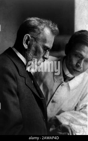 1908 ca , GERMANY  : The German physician and scientist  Paul Ehrlich ( 1854 - 1915 ), worked in the fields of hematology, immunology, and antimicrobi Stock Photo
