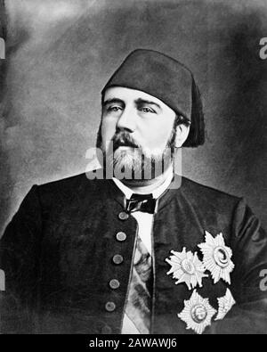 1865 ca , EGYPT :  The KHEDIVE Isma'il Pasha ( 1830 - 1895 )  known as Ismail the Magnificent . Photo by french photographer Ermé Désiré . was the Khe Stock Photo