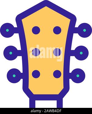 Rock music icon vector. Isolated contour symbol illustration Stock Vector
