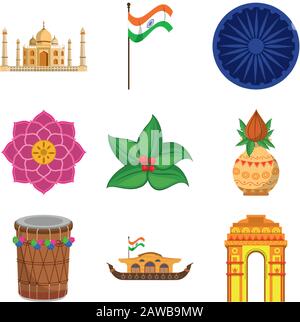 bundle of india set icons Stock Vector Image & Art - Alamy