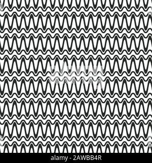 Seamless pattern with line wave geometric design. plaid pattern for decoration background. Stock Vector