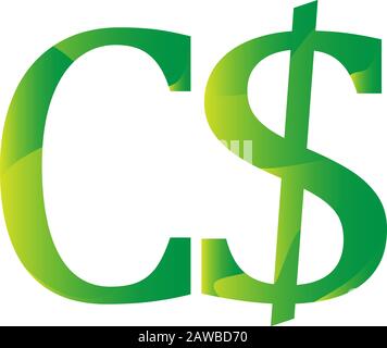 Dollar Canada Canadian Currency Symbol Icon Stock Vector Image Art Alamy