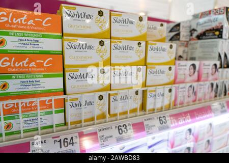 skin white glutathione soap price philippines Retail display of skin whitening and glutathione soap products in a Cebu  supermarket, highlighting beauty & consumer culture, and skincare in Asia  Stock Photo