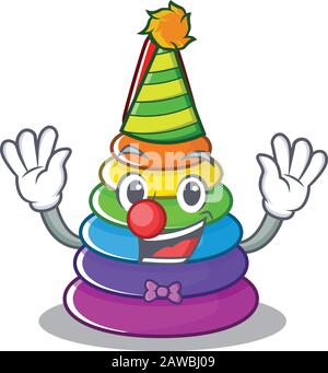cartoon mascot of funny toy pyramid dressed as an Elf Stock Vector ...