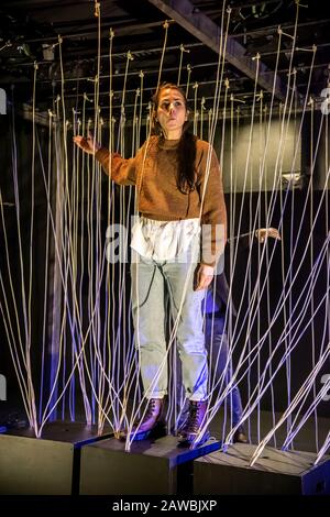 MADRID 07/02/2020/ ESTRENO DE WASTED EN LA SALA PONCELA DEL TEATRO MUNICIPAL Stock Photo