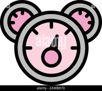 Oil car indicator icon. Outline oil car indicator vector icon for web design isolated on white background Stock Vector
