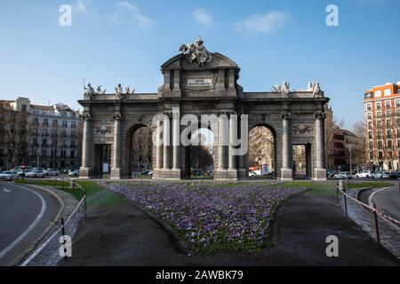 MADRID PUERTA DE ALCALAR Stock Photo