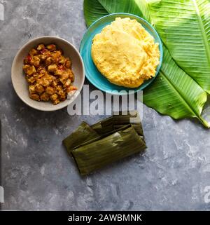Hallaca Stew Venezuelan christmas food - hallaca - corn dough stuffed with a stew of ...