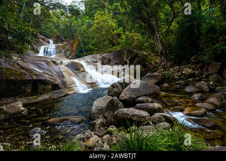 Josephine Falls, Wooroonooran National park, North Queensland, Australia Stock Photo