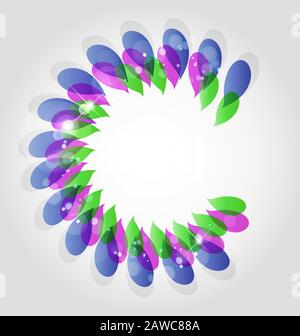 Creative abstract  background with color and gradient embellishments Stock Vector