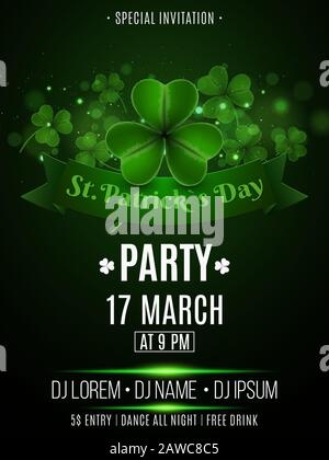 Free Vector  St. patrick's day flyer party template