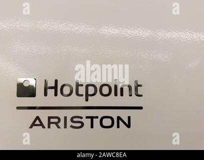 logotype of the Hotpoint Ariston Stock Photo