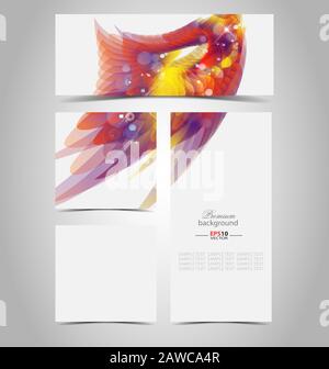 Colorful art template background Stock Vector